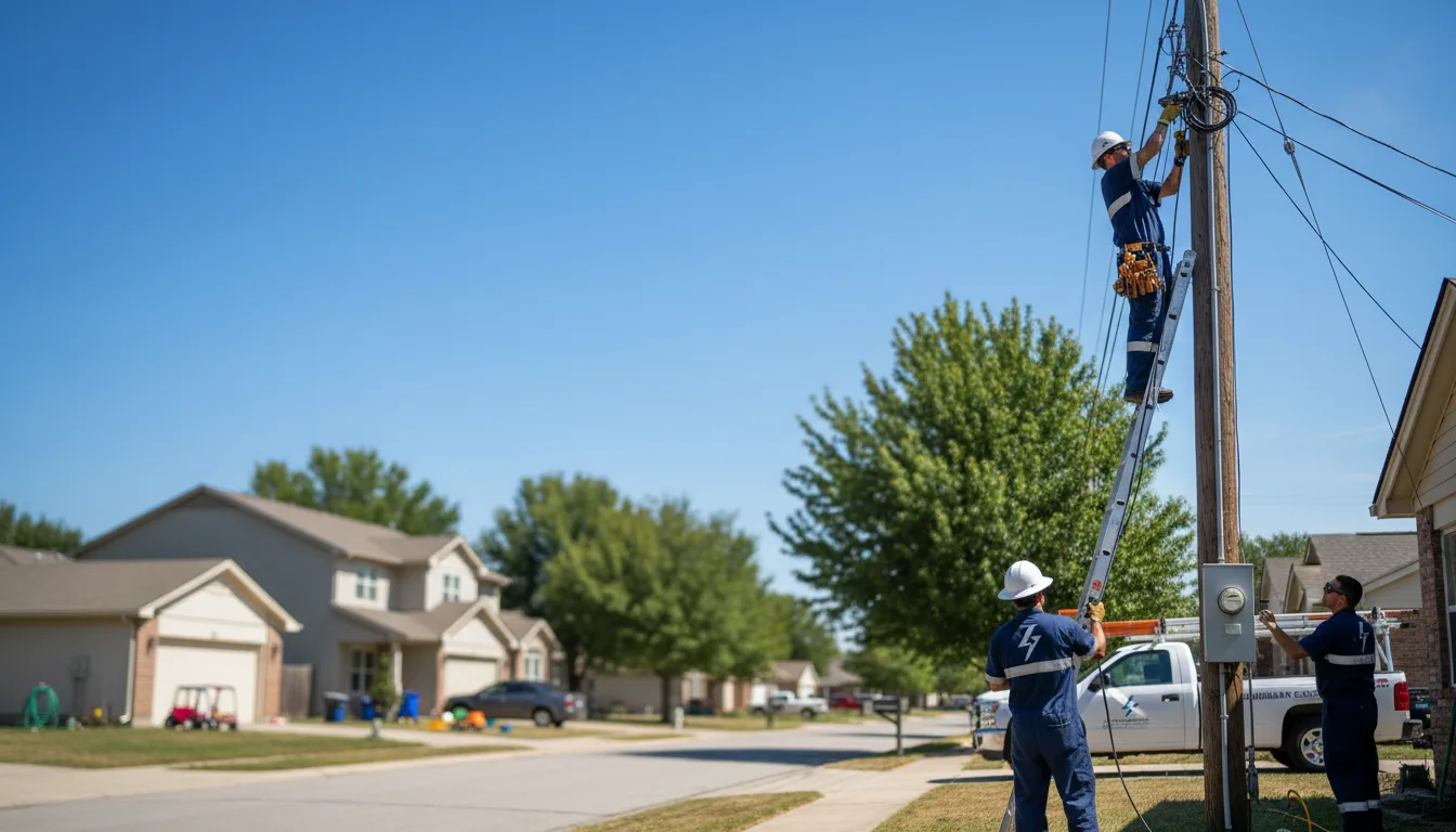 Residential electrician providing installation services in Barnard, SD